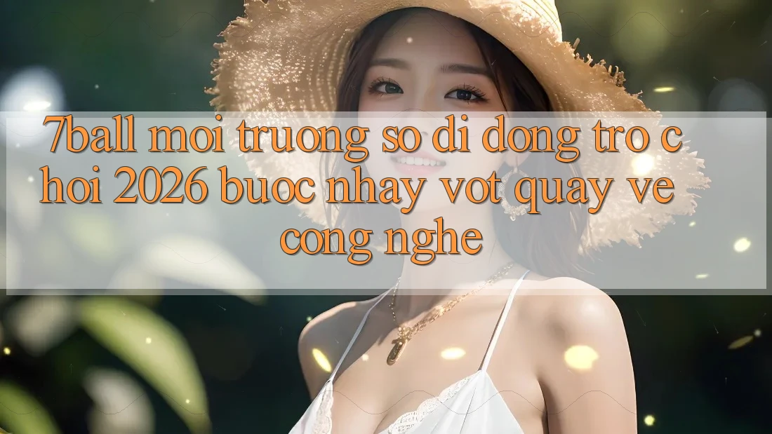 7ball - Môi trường số di động Trò chơi 2026: Bước Nhảy Vọt Quay về Công Nghệ 7ball - Môi trường số di động Trò chơi 2026: Bước Nhảy Vọt Quay về Công Nghệ