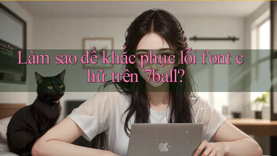 Làm sao để khắc phục lỗi font chữ trên 7ball?