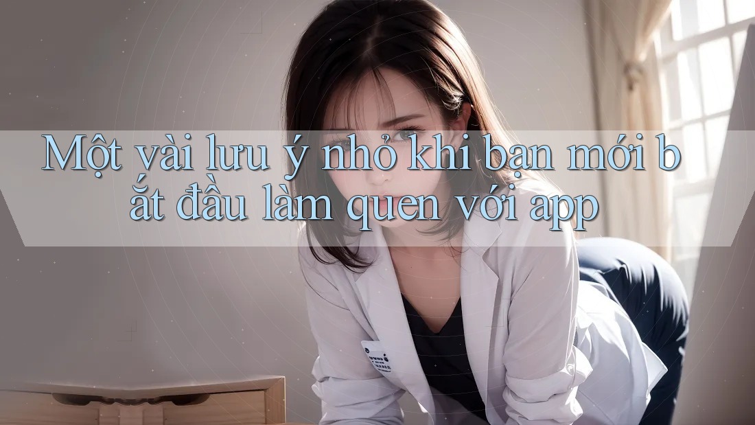 Một vài lưu ý nhỏ khi bạn mới bắt đầu làm quen với app
