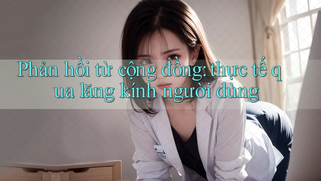 Phản hồi từ cộng đồng: thực tế qua lăng kính người dùng Phản hồi từ cộng đồng: thực tế qua lăng kính người dùng