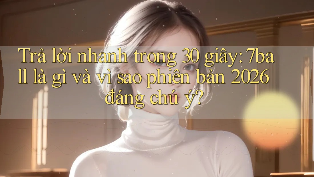 Trả lời nhanh trong 30 giây: 7ball là gì và vì sao phiên bản 2026 đáng chú ý?